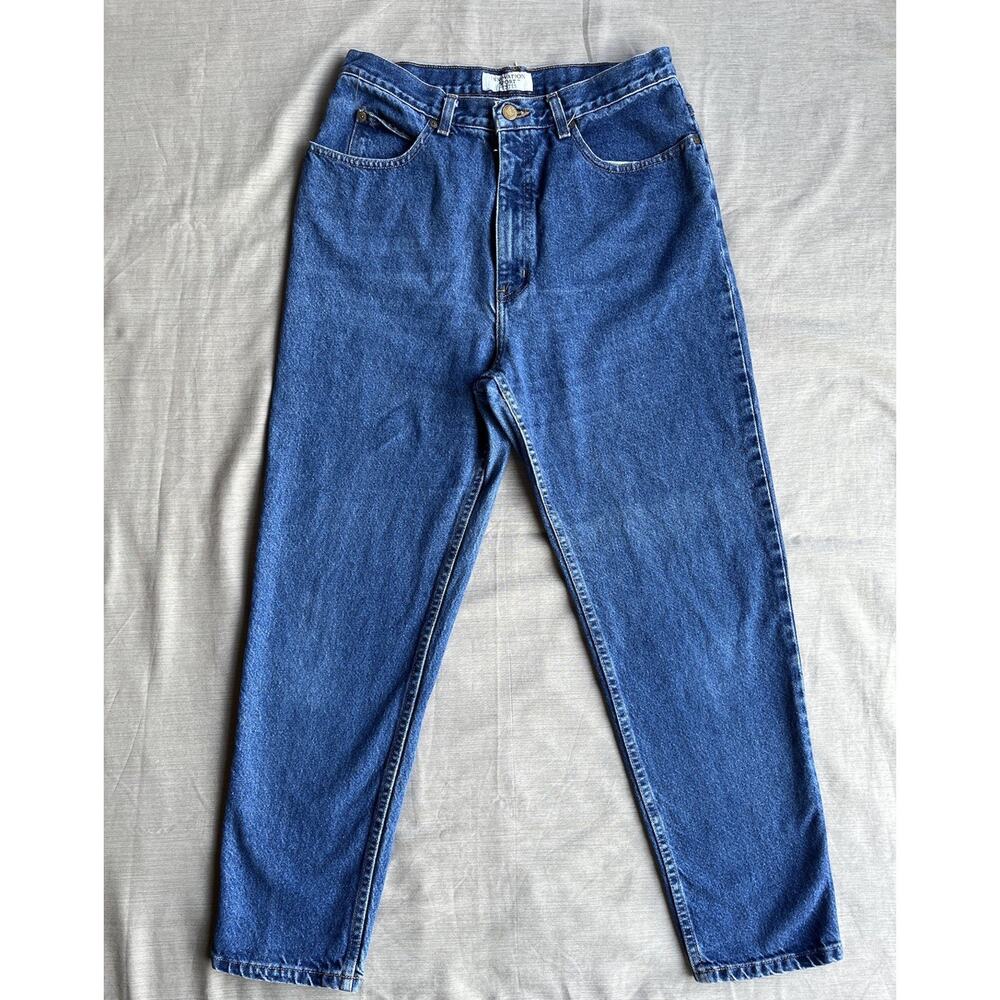 VTG Innovation Sport Women’s 14P Relaxed Tapered Leg Dark Wash High Rise Jeans